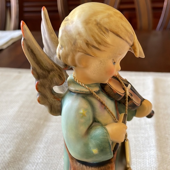 Vintage Hummel Goebel Ceramic Celesial Musician Playing Violin Figurine 7” - Picture 6 of 13